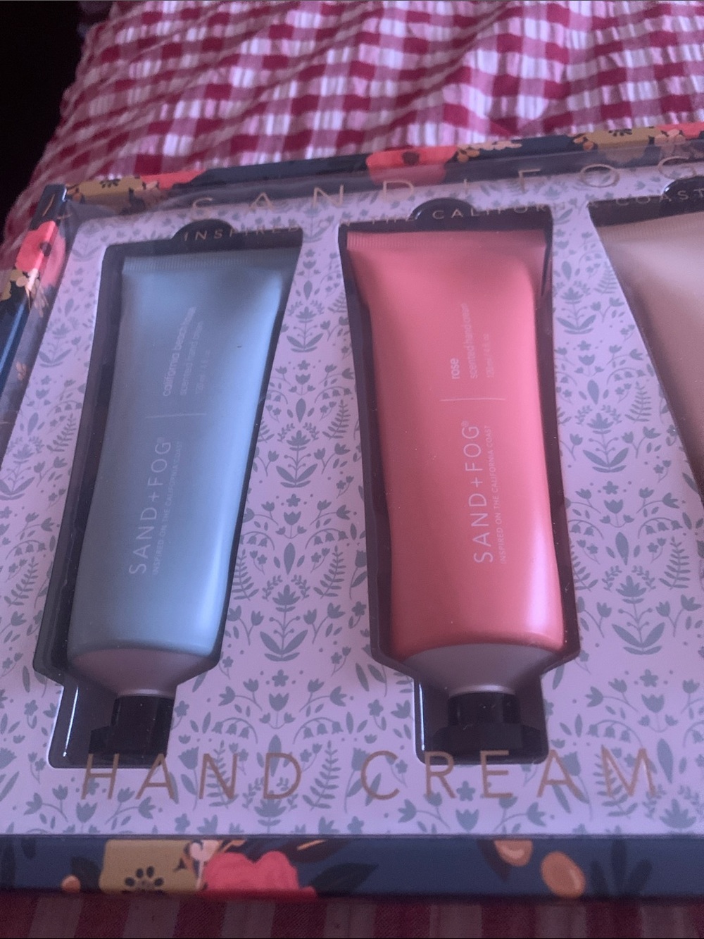 Hand creams (at office)